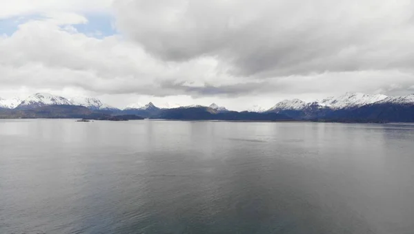 Kilátással Kachemak Öbölben Köpés Homer Alaska — Stock Fotó