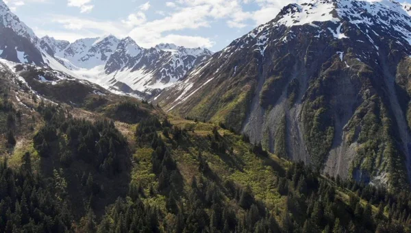 Скелі Вершини Гір Біля Сьюард Аляска — стокове фото