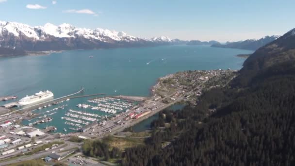 Mountain Top Nézeteit Seward Alaszka — Stock videók