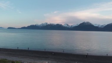 Seward Alaska güzel akşam 