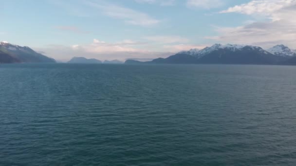 Mooie Avond Seward Alaska — Stockvideo