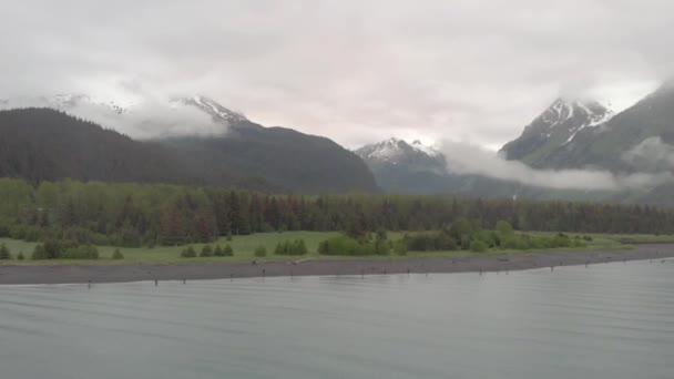 Alaska Alinean Playa Para Pesca Subsistencia Salmón — Vídeo de stock