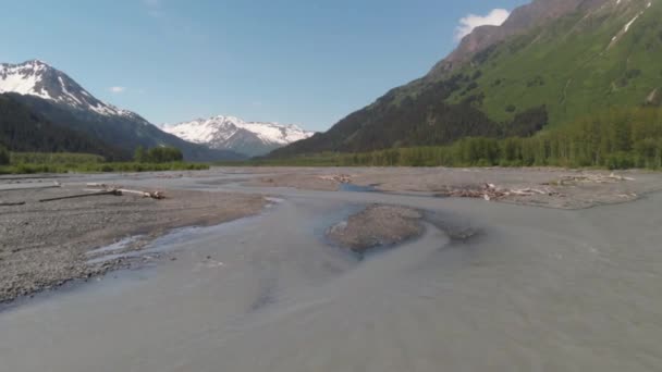 Vistas Das Montanhas Chugach Alasca — Vídeo de Stock