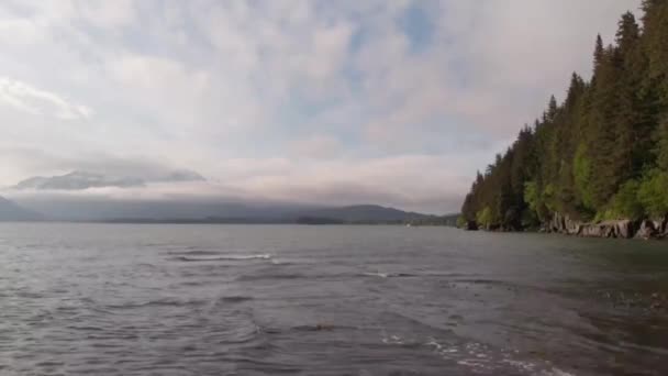 Utsikt Från Alaskas Chugach Berg — Stockvideo