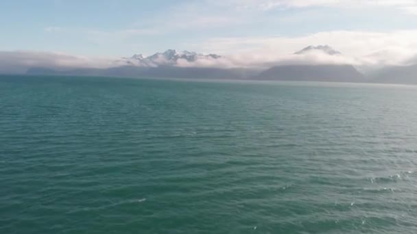 Výhled Aljašské Pohoří Chugach — Stock video