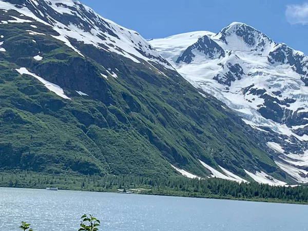 Vistas Deslumbrantes Glaciar Portage Alasca — Fotografia de Stock