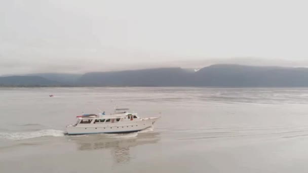 Kryssningsfartyg Säsong Alaska — Stockvideo