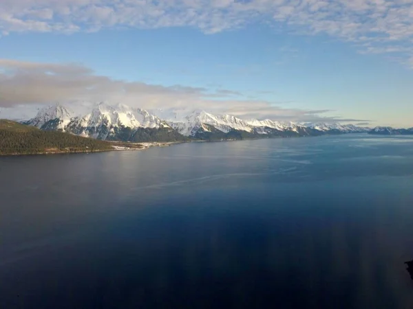 Atardecer Alaska Durante Invierno —  Fotos de Stock