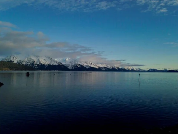 Atardecer Alaska Durante Invierno — Foto de Stock