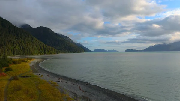 Alaska Dan Güzel Vahşi Doğa Okyanus Manzarası — Stok fotoğraf