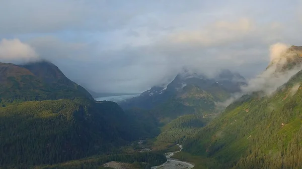 Indah Padang Gurun Dan Pemandangan Laut Dari Alaska — Stok Foto