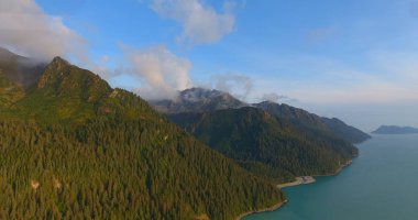 Alaska'dan dağ manzarası 