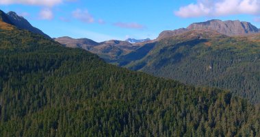 Alaska'dan dağ manzarası 