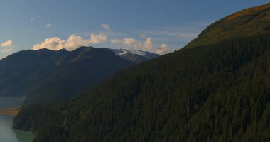 Alaska'dan dağ manzarası 