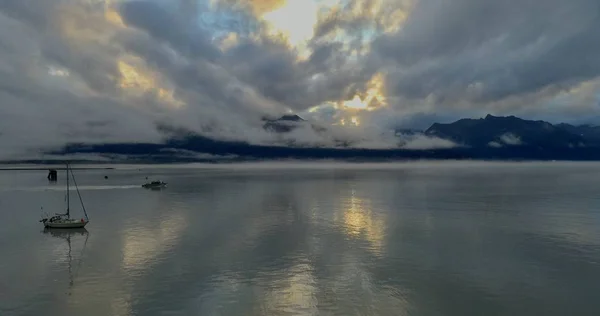 Incroyable Paysage Automne Alaska — Photo