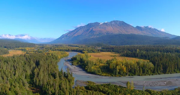 Fantastiska Höstlandskap Från Alaska — Stockfoto