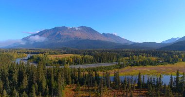 Alaska Koyun dağ güzel manzarası 
