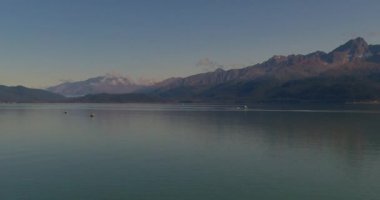 Chugach dağları ve Seward, Alaska inanılmaz sonbahar manzarası