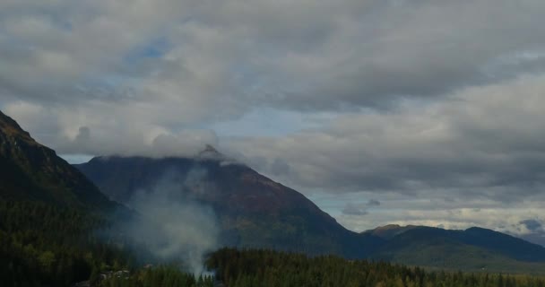 Incredibile Vista Autunnale Dalle Montagne Chugach Seward Alaska — Video Stock