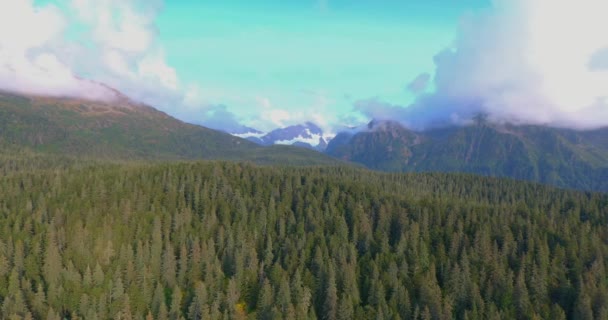Amazing Fall Views Chugach Mountains Seward Alaska — Stock Video
