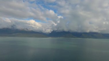 Chugach dağları ve Seward, Alaska inanılmaz sonbahar manzarası
