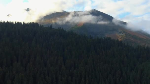 从丘加奇山脉和西沃德 阿拉斯加惊人的秋天景色 — 图库视频影像