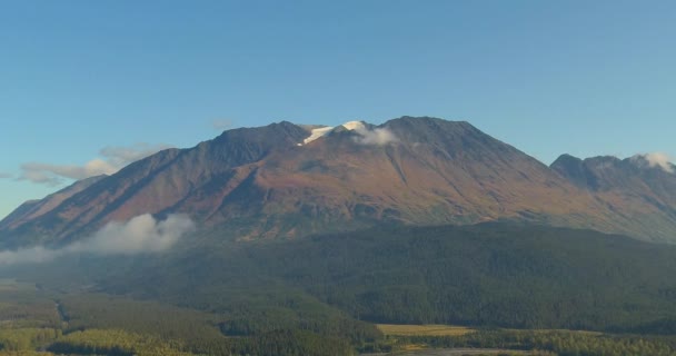 Fantastisk Höst Utsikt Från Chugach Mountains Och Seward Alaska — Stockvideo