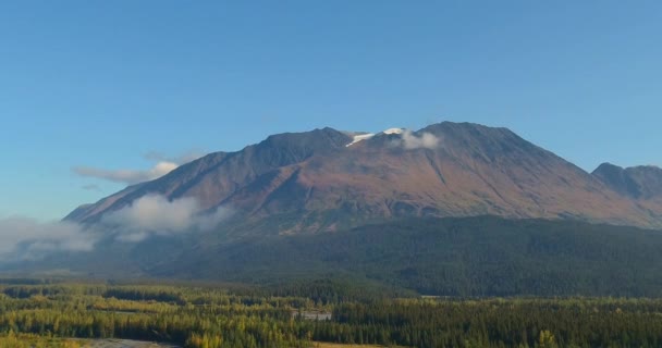 Vistas Incríveis Queda Das Montanhas Chugach Seward Alasca — Vídeo de Stock