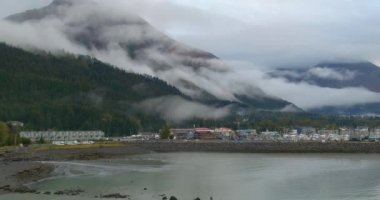 Chugach dağları ve Seward, Alaska inanılmaz sonbahar manzarası