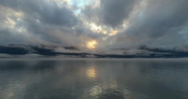 Chugach dağları ve Seward, Alaska inanılmaz sonbahar manzarası