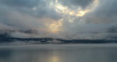 Chugach dağları ve Seward, Alaska inanılmaz sonbahar manzarası
