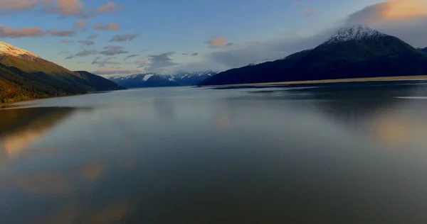 Vistas Nocturnas Desde Una Carretera Panorámica Alaska —  Fotos de Stock