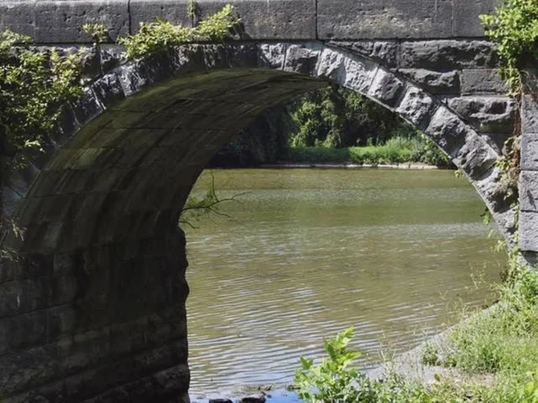 Views of the aqueducts of the historic Erie canal in Central New York