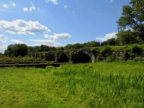 Views of the aqueducts of the historic Erie canal in Central New York