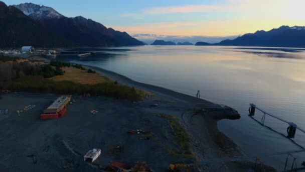 Boten Industrie Alaska — Stockvideo