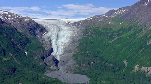 Sommarglaciärer Alaska — Stockfoto