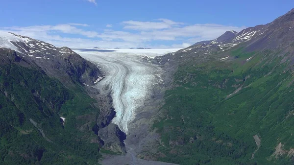 Nyári Gleccserek Alaszkában — Stock Fotó