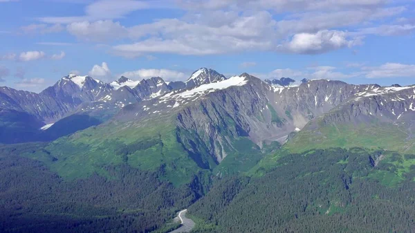 Glaciares Montañas Verano Alaska —  Fotos de Stock