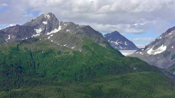 Летние Ледники Горы Аляске Лицензионные Стоковые Изображения