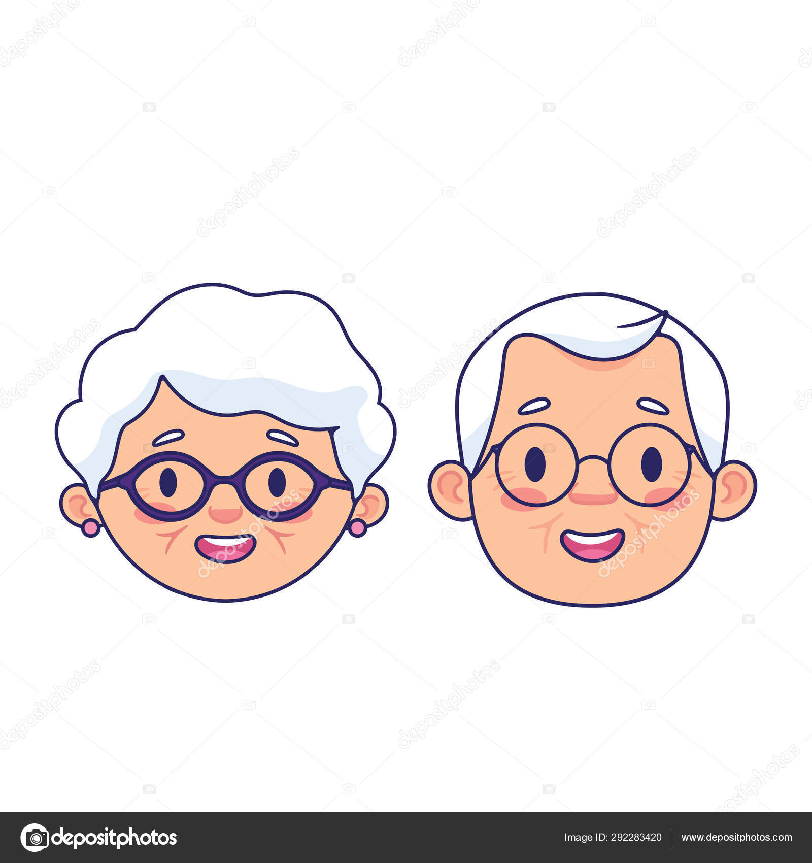 Personalized Grandparents Caricature Drawing / Grandparents Cartoon Drawing  / Grandfather and Grandmother Digital Drawing - Etsy
