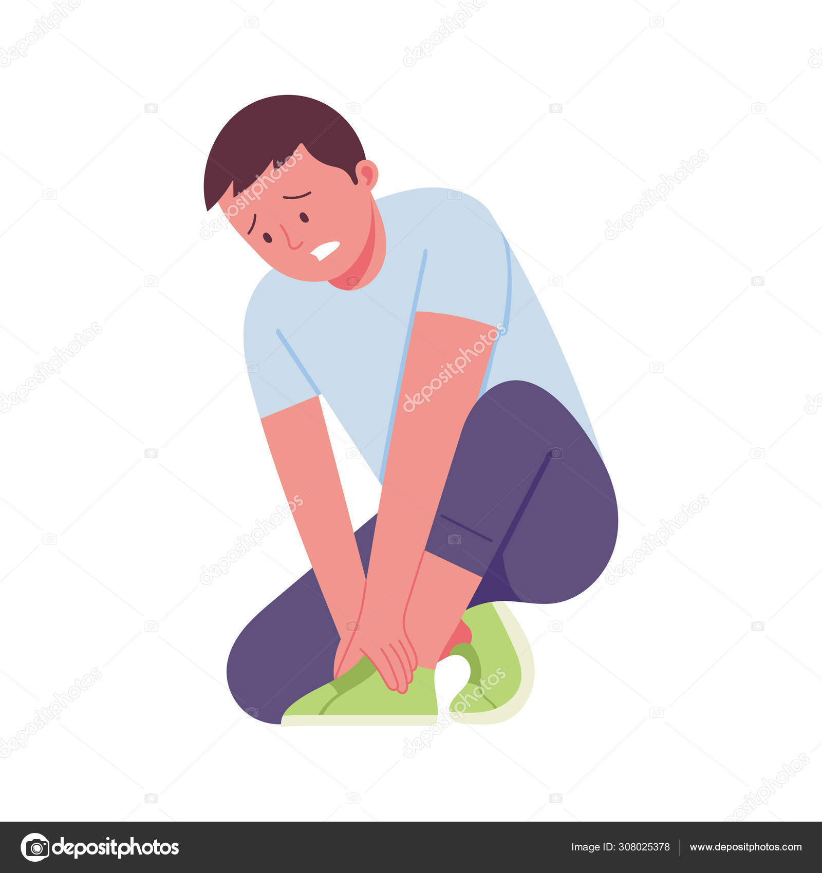 Sprained ankle Vector Art Stock Images | Depositphotos