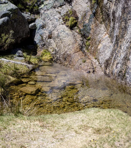 Bronwater in de bergen — Stockfoto