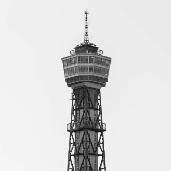 Einzelheiten des Gitterhakata Port Tower in hakata, fukuoka, japan, asia. — Stockfoto