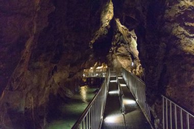 Danyang Ondal Mağarası'nın içinde. Danyang, North Chungcheong Province, Güney Kore, Asya.