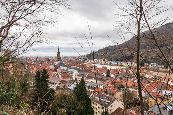 Şato Dan Eski Heidelberg Şehri Baden Wuerttemberg Almanya Avrupa — Stok fotoğraf