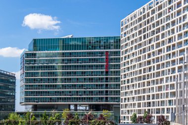 Tuna Şehri, Viyana, Wien, Avusturya ve Avrupa 'da çevrili Donau City Binaları