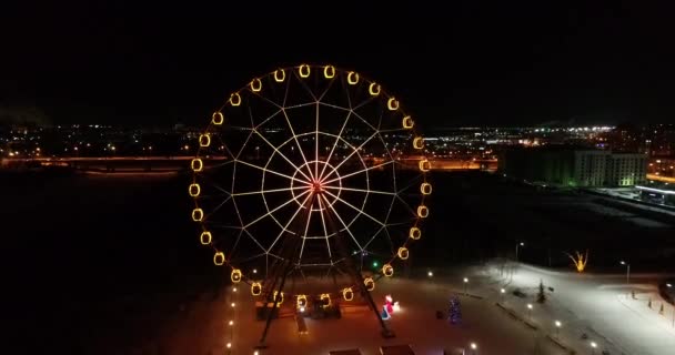 Grande Roue Principal Arbre Vacances Dans Les Vacances Nouvel Yaroslavl — Video