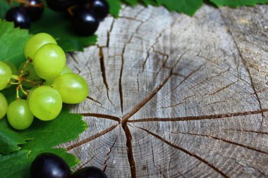 ahşap zemin üzerinde üzüm