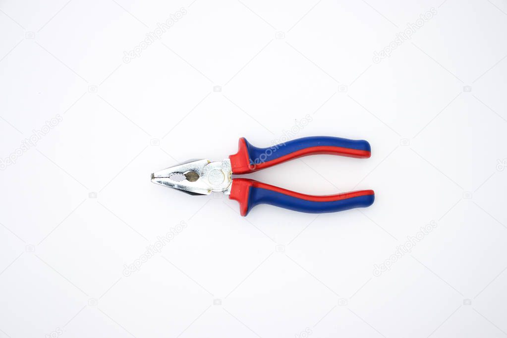 DIY tools on the white background 