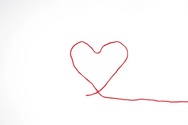 Сердце Красной Веревки — стоковое фото